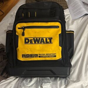 DeWalt Black and Yellow Water Resistant Men's Backpack